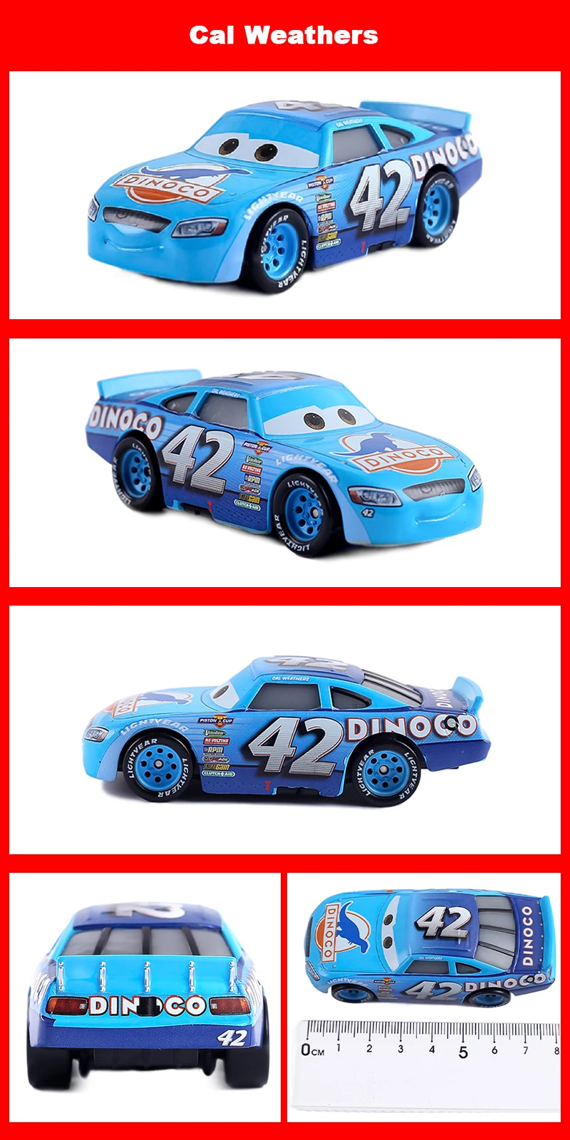 Pixar Cars 2 Cars 3 Pixar Cars Metall-Diecast-Modellautos Lightning McQueen Legierung Rennwagen-Serie Kinderspielzeugauto – Detail 14