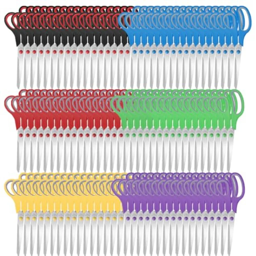

Packs 8" Sewing Craft Scissors Bulk, Multipurpose Heavy Duty Sharp Paper Scissors, Stainless Steel Shears for Home Office Stude