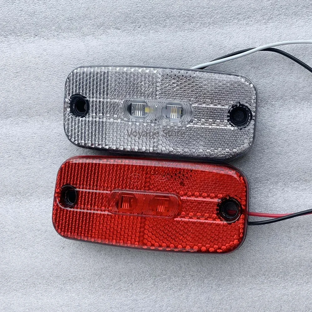 

1PC Suitable for Shaanxi Automobile Light Carddragon K3000 Rear Clearance Light Clearance Vehicle RV Side Light Red and White
