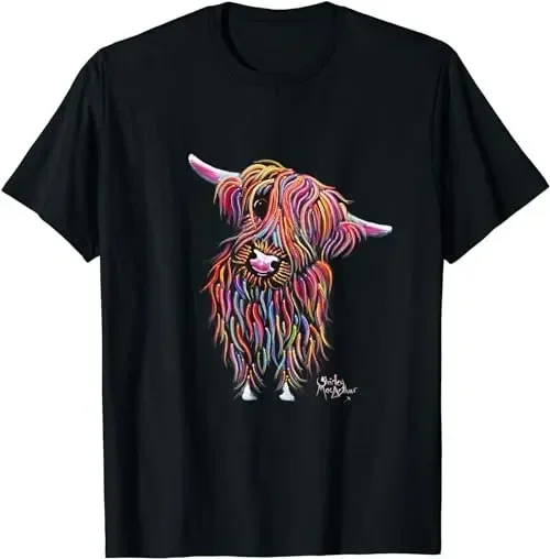 Highland Cow Print Animal Print ' Bolly ' T-shirt, Sweatshirt, Hoodie 37619
