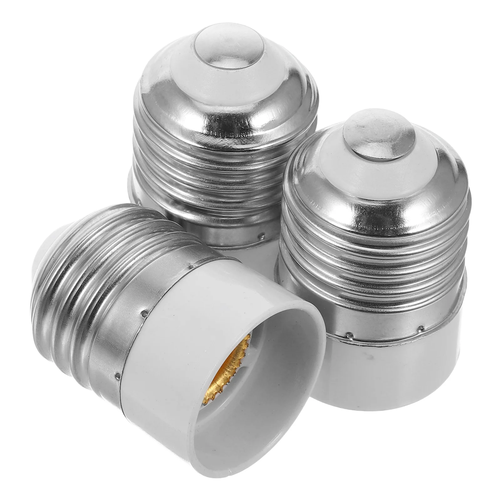 

3 Pcs Bulb Base Converter E27 to E14 Lamp Head Pure Copper Light Adapter Socket Clip Adapters