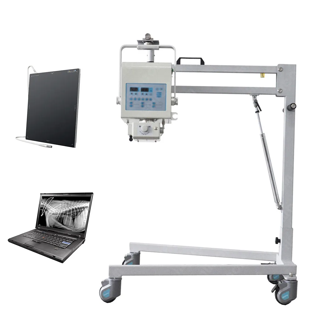 Portable Digital 4KW 60mA Radiology Dog Cat Horse Veterinary X-ray Machine Animal