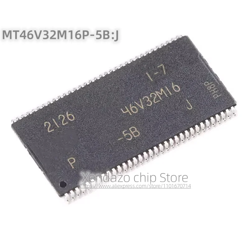 10pcs/lot MT46V32M16P-5B:J 46V32M16 TSOP-66 package Original genuine 512Mb DDR SDRAM memory storage chip