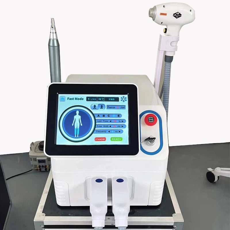 4000 Вт НОВЫЙ 2 в 1 755 нм 808 нм 1064 нм диодный лазер для удаления волос лазер NDYAG пикосекундный аппарат для удаления татуировок 2025