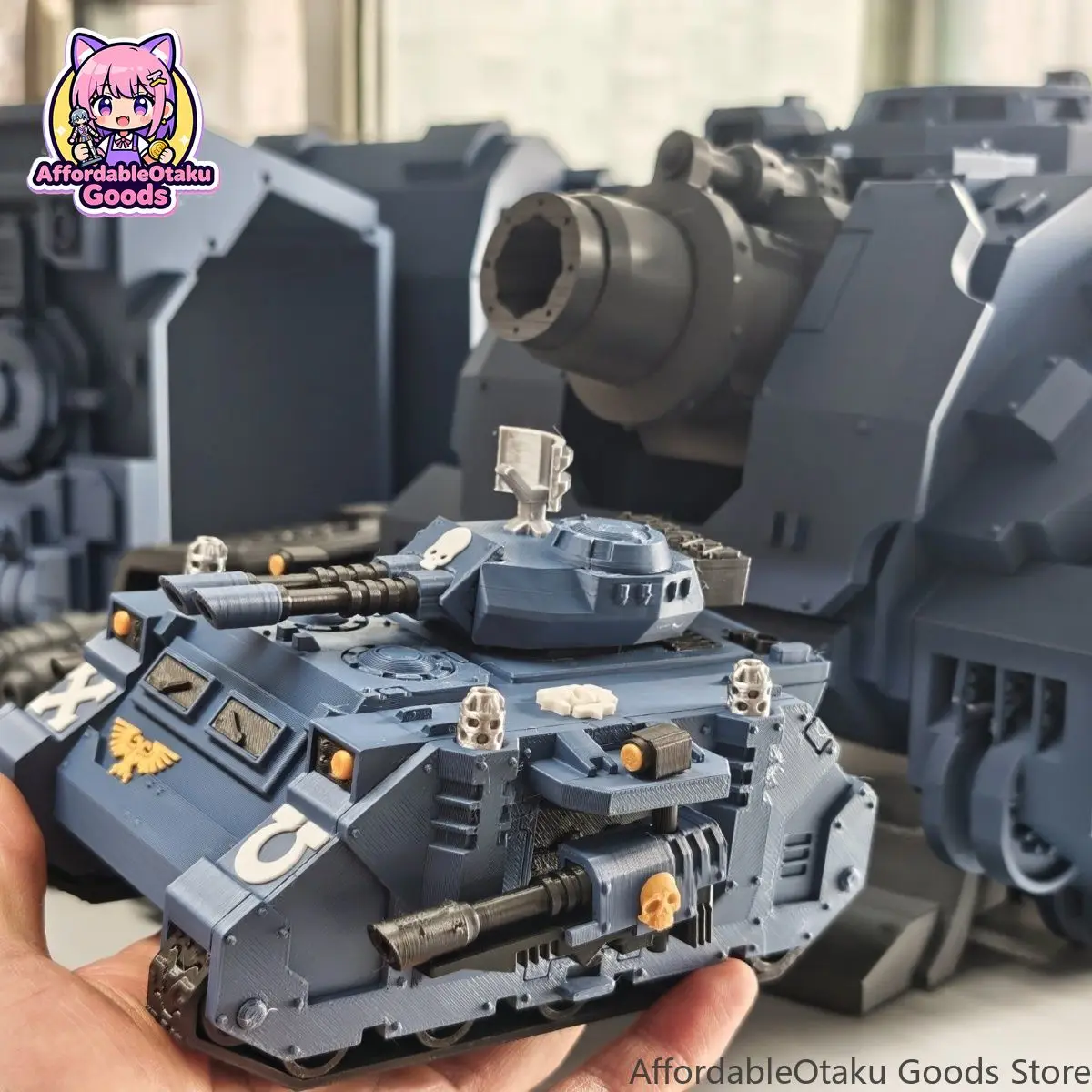 Predator Destructor Inspired 3D Printed Sci-Fi Tank – Unassembled Model Kit for Tabletop Wargame Vehicle Desk Display Gift