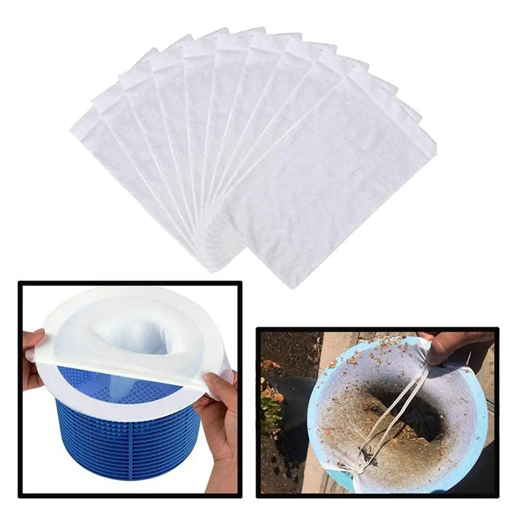 

10/20pcs Pool Skimmer Socks Swimming Pool Filter Socks Basket Reusable Filter Socks For Pool Skimmer Turbo Dog Hair Catcher C3P9