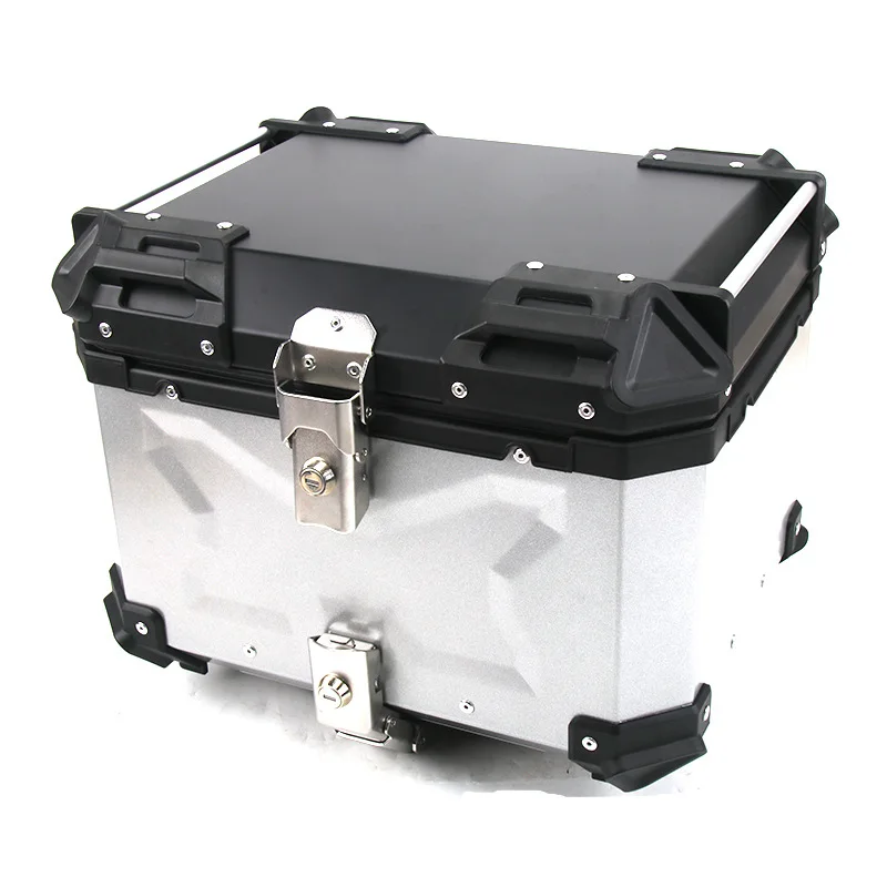 45L Tailbox سبائك الألومنيوم X نوع جذع دراجة نارية سريعة إزالة تخزين الأمتعة جذع مربع خلفي سماكة