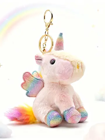 Mini Plush Unicorn Stuffed Animals Unicorn Party Favors Bulk Toys DIY Plush Keychain Stuffed Animal for Kids Party Favor