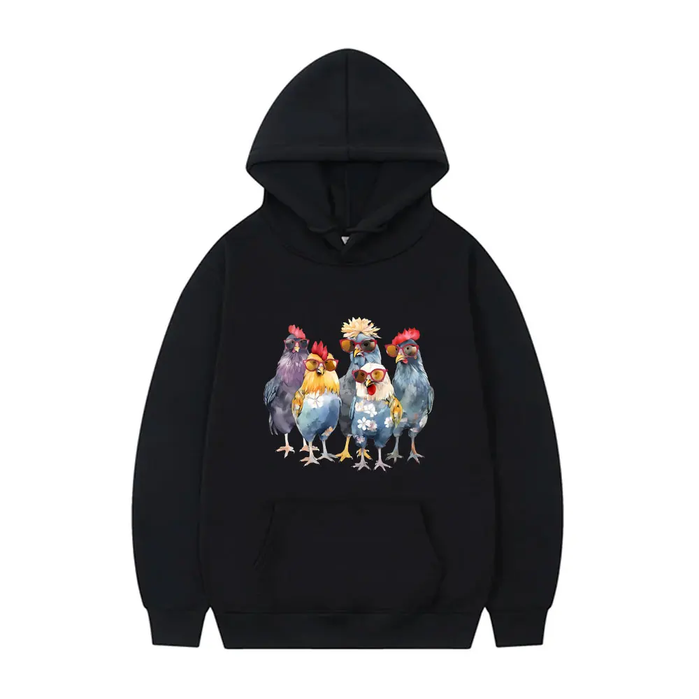 

Funny Chickens Hoodie Men Women Causal Fleece Cotton Hooded Sportswear Men's Fashion Oversized Streetwear Unisex Vintage Hoodies