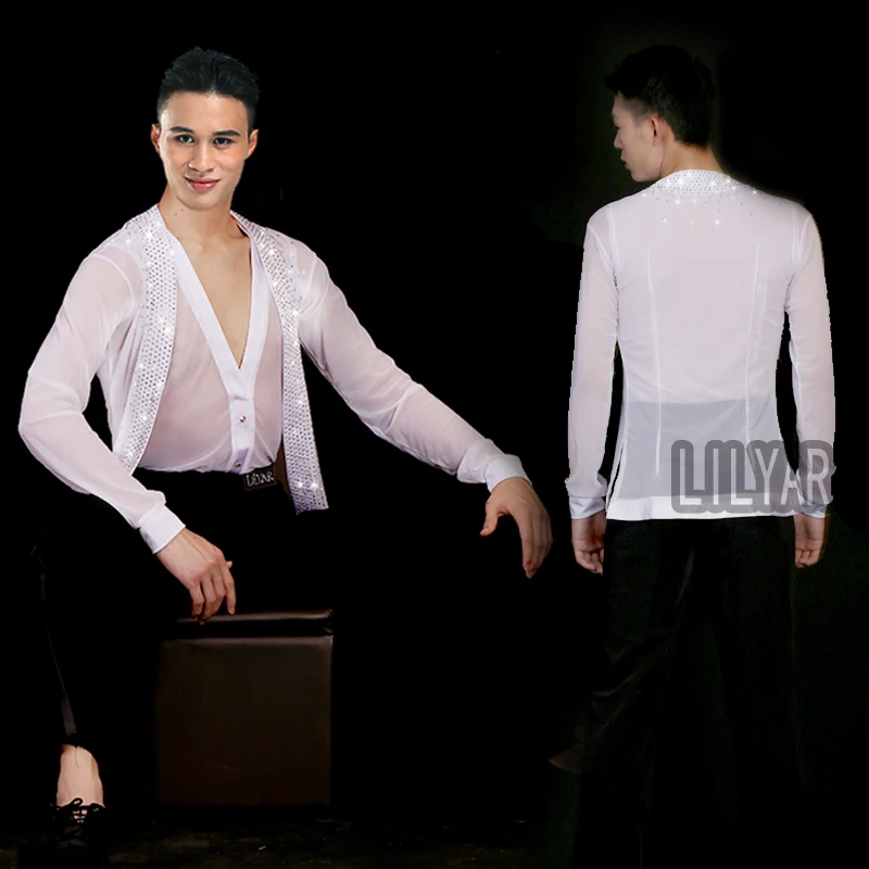 Latin Dance Top Latin Dancing Shirts Adult Kids Competition Performance Wear Salsa Square Professional Practice Clothing