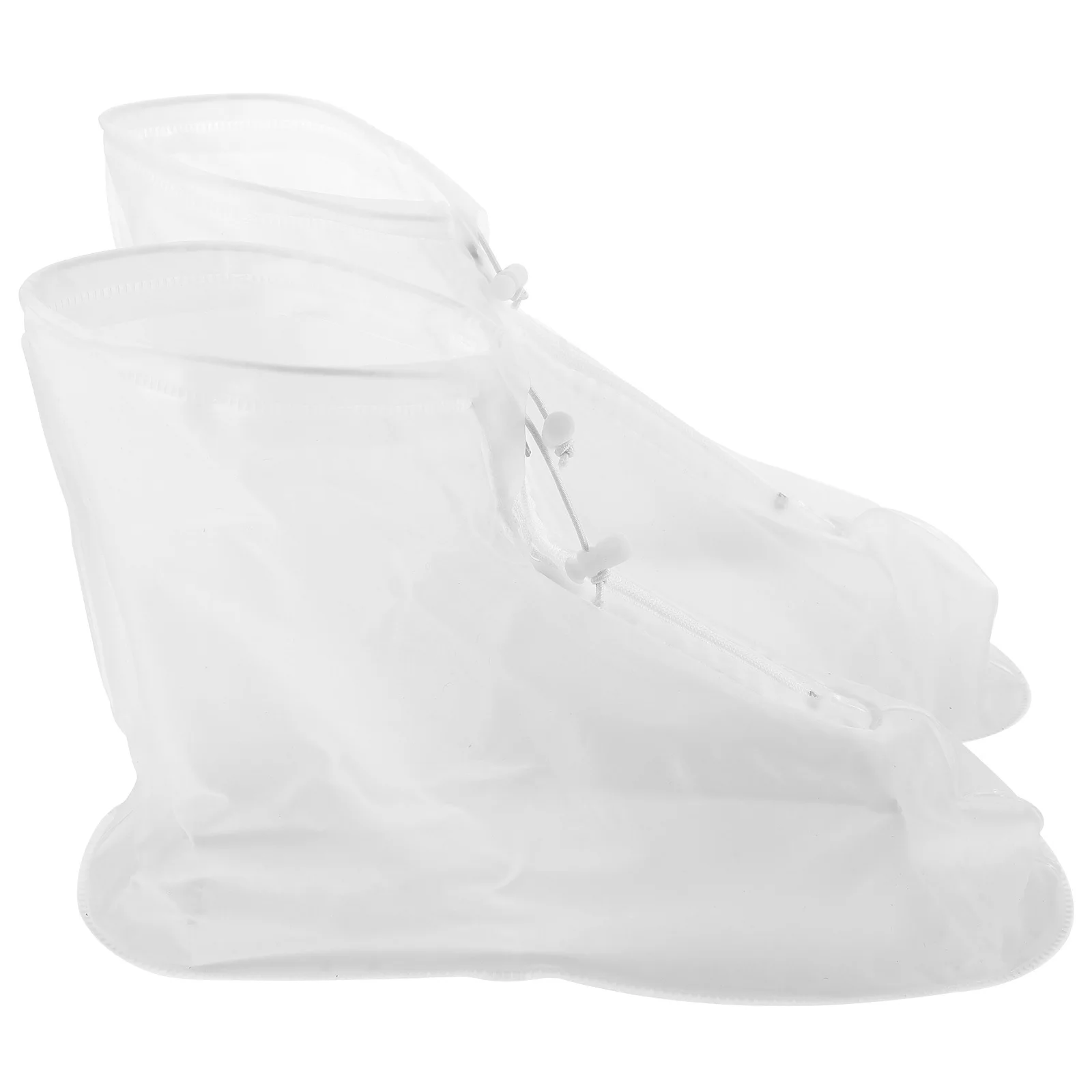 

Waterproof Shoe Covers High-Top Zipper Closure Non-Slip Rain Boot Covers For Cycling Outdoor Camping Fishing Garden L