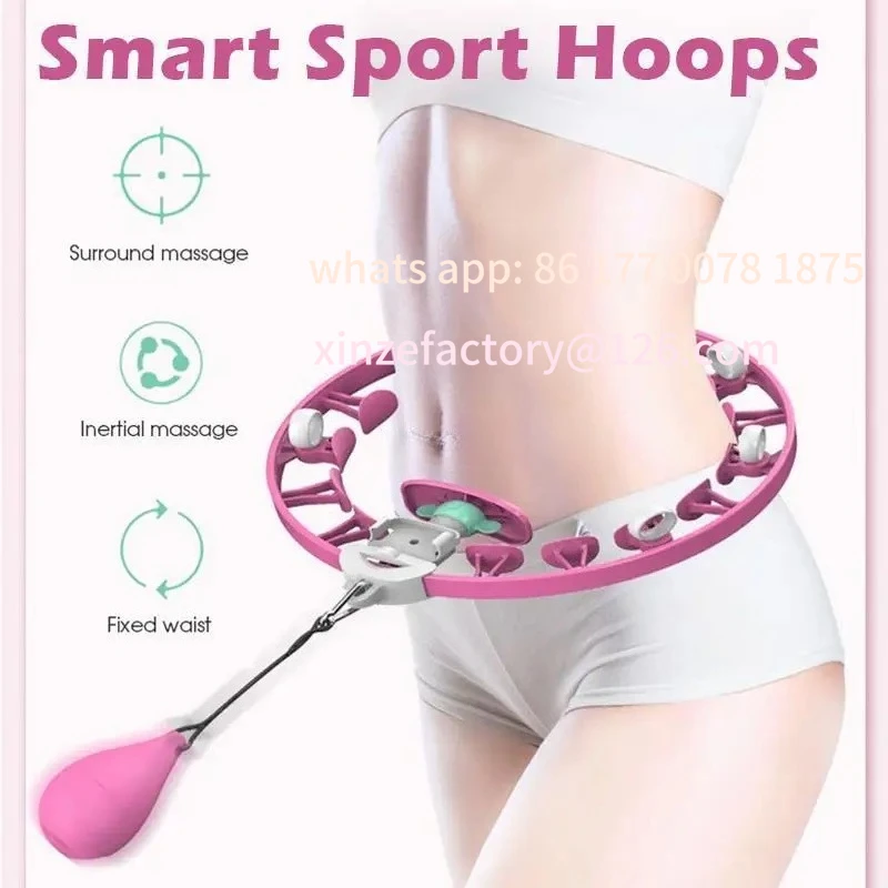 Customizable Smart Sport  Adjustable Counting Detachable Yoga Waist Exerciser Home Training Circle Loss Weight Gym Fitness