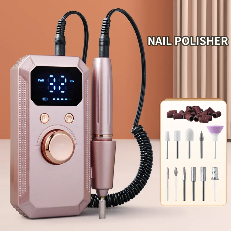 

Electric Nail&Foot Polishing Grinder Professional Manicure/Pedicure Tool RechargeableNail Drill Machine Great Gift for Holidays