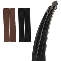 1pair Recurve Bow Limb Top Tip Leather Protector Bow String Stabilizers