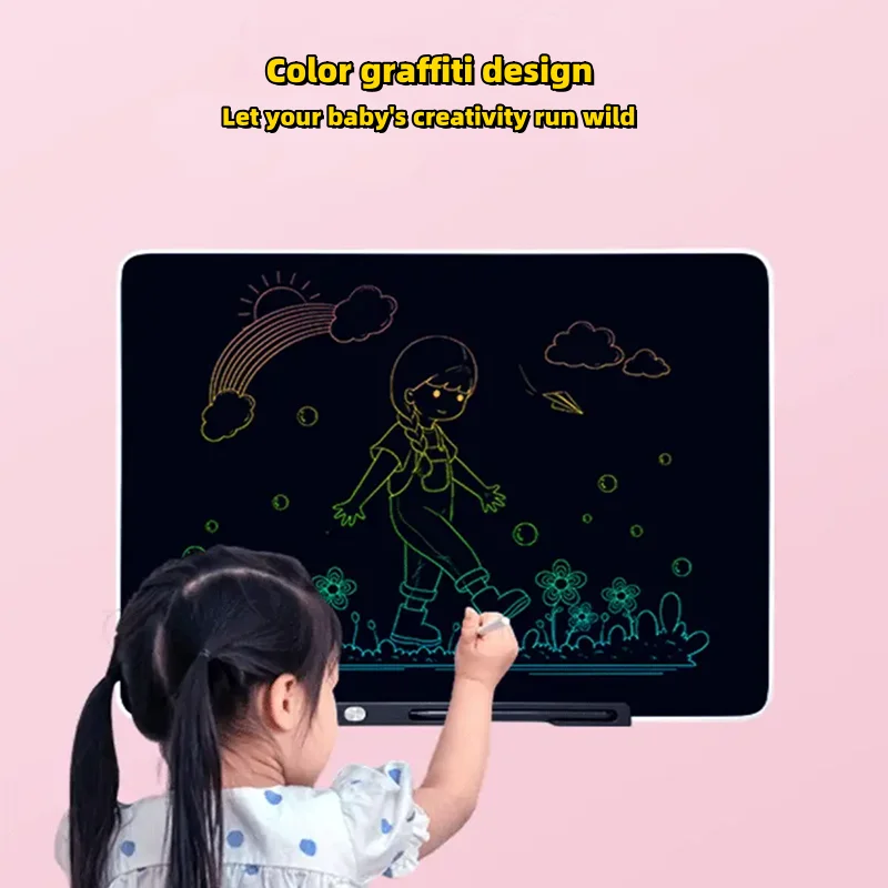 13/16/20 inch Rechargeable LCD Writing Tablet Kids Graffiti Sketchpad Toys  Drawing Board Handwriting Black board Child Toy Gift