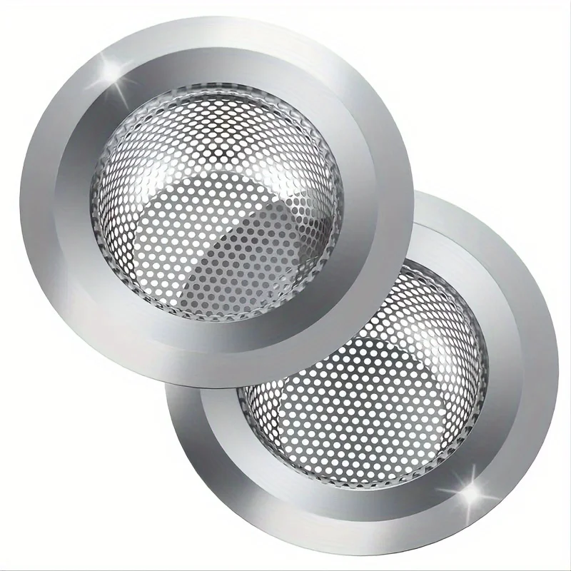 2pcs Kitchen Sink Strainer, Stainless Steel Sink Drain Strainer, Large Wide Rim 4.5\