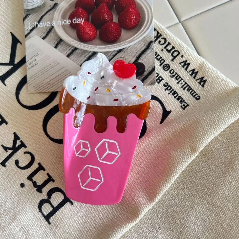 Клубничный фруктовый конус, коготь для волос, арбузная заколка для волос, мороженое, коготь для волос, головные уборы, эскимо, уксусная кислота, захват в виде акулы, путешествия