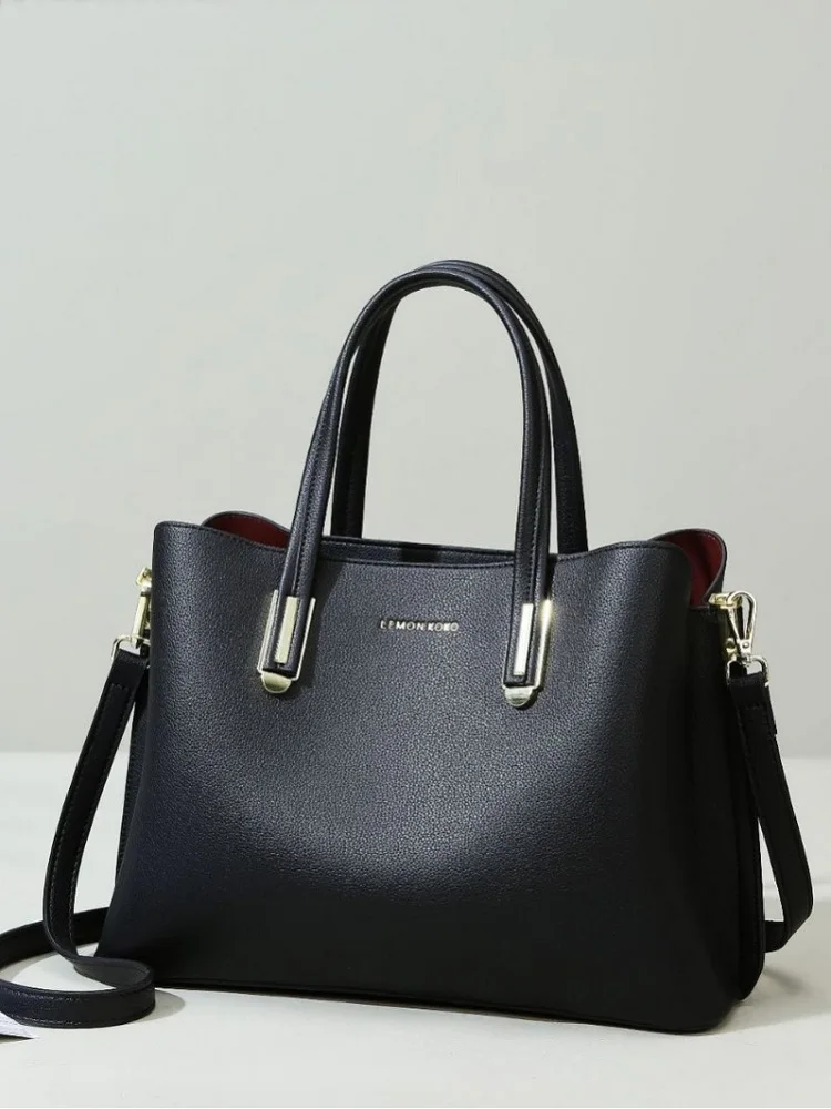 

High quality Women's Shoulder bag PU Leather Large-capacity daily cuasal lady Handbag Mom Bag Fashion Commuting tote bag