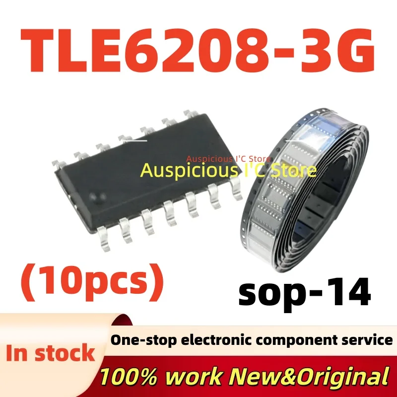 (10pcs)TLE6208 TLE6208-3G sop-14