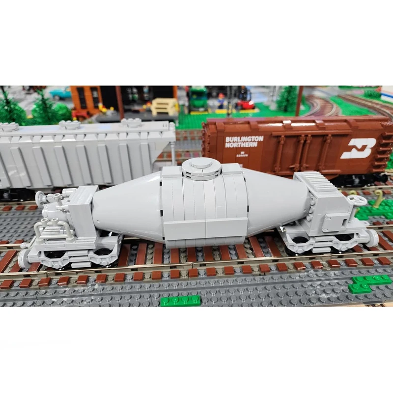 210PCS MOC-226788 Train Steel Mill Bottle Car Train Carriage Locomotive  Building Block Assembly Small Particle Bricks Set Gift
