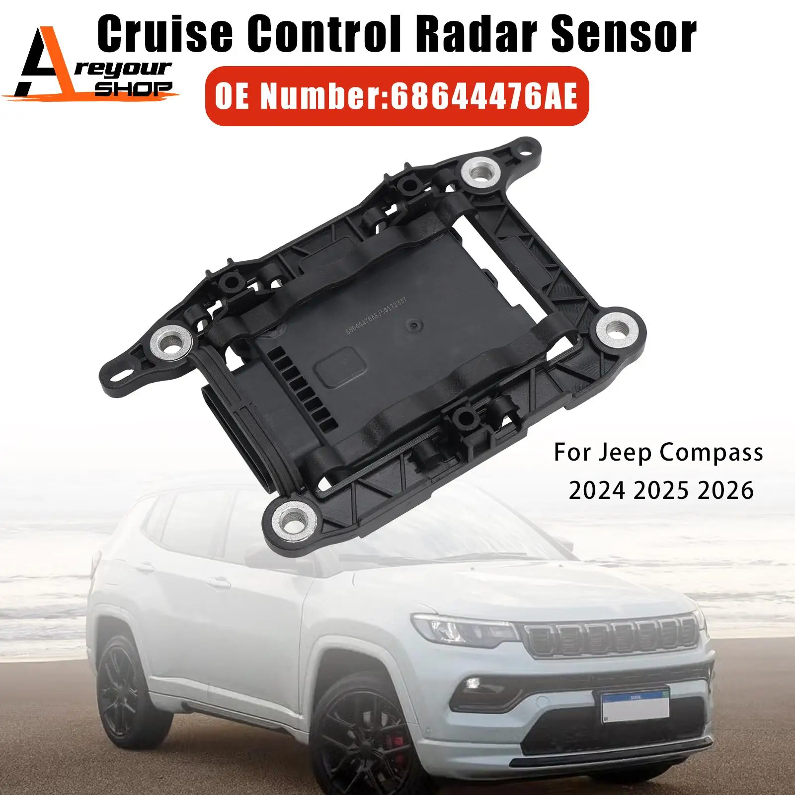 Areyourshop Cruise Control Radar Sensor 68644476AE for Jeep Compass 2024 2025 2026