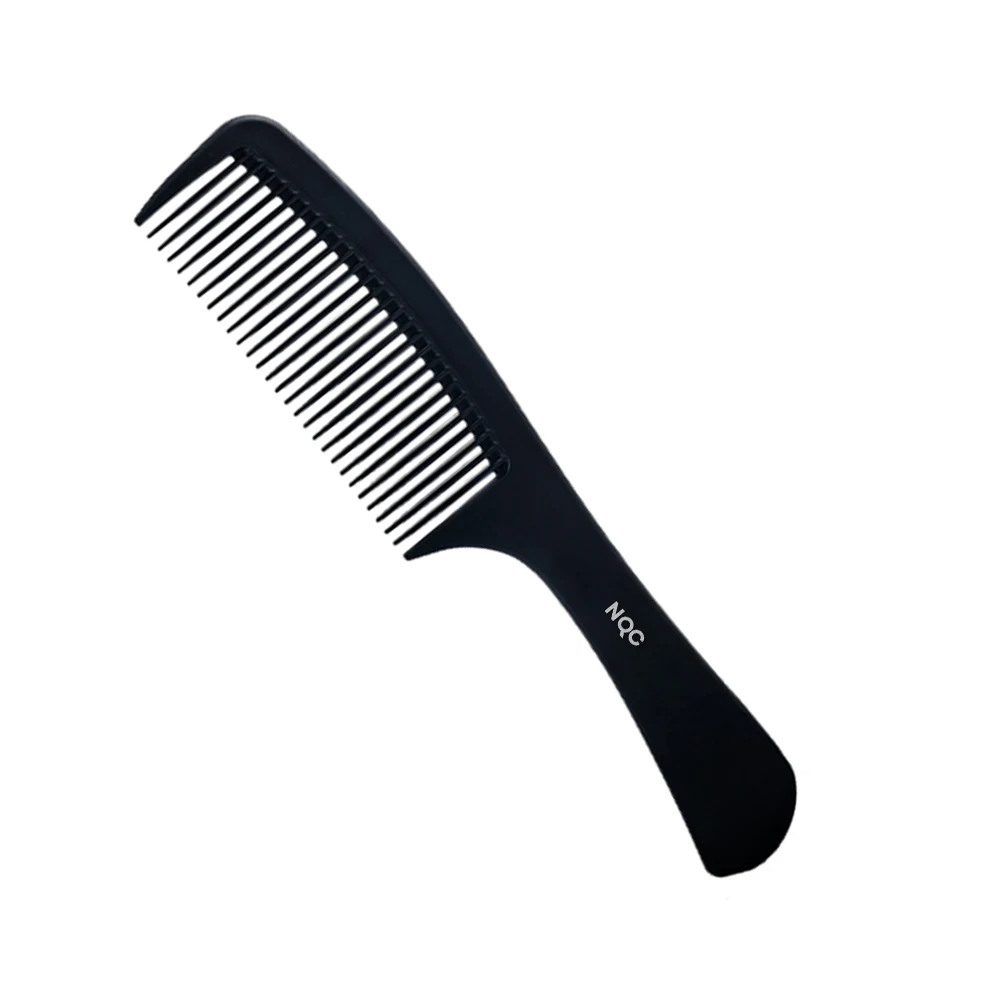 NQC Hair combs, Carbon Fiber, Cutting, Hairdressing, Styling, Round Tooth, Barber, Travel Hair Comb for Men and Women