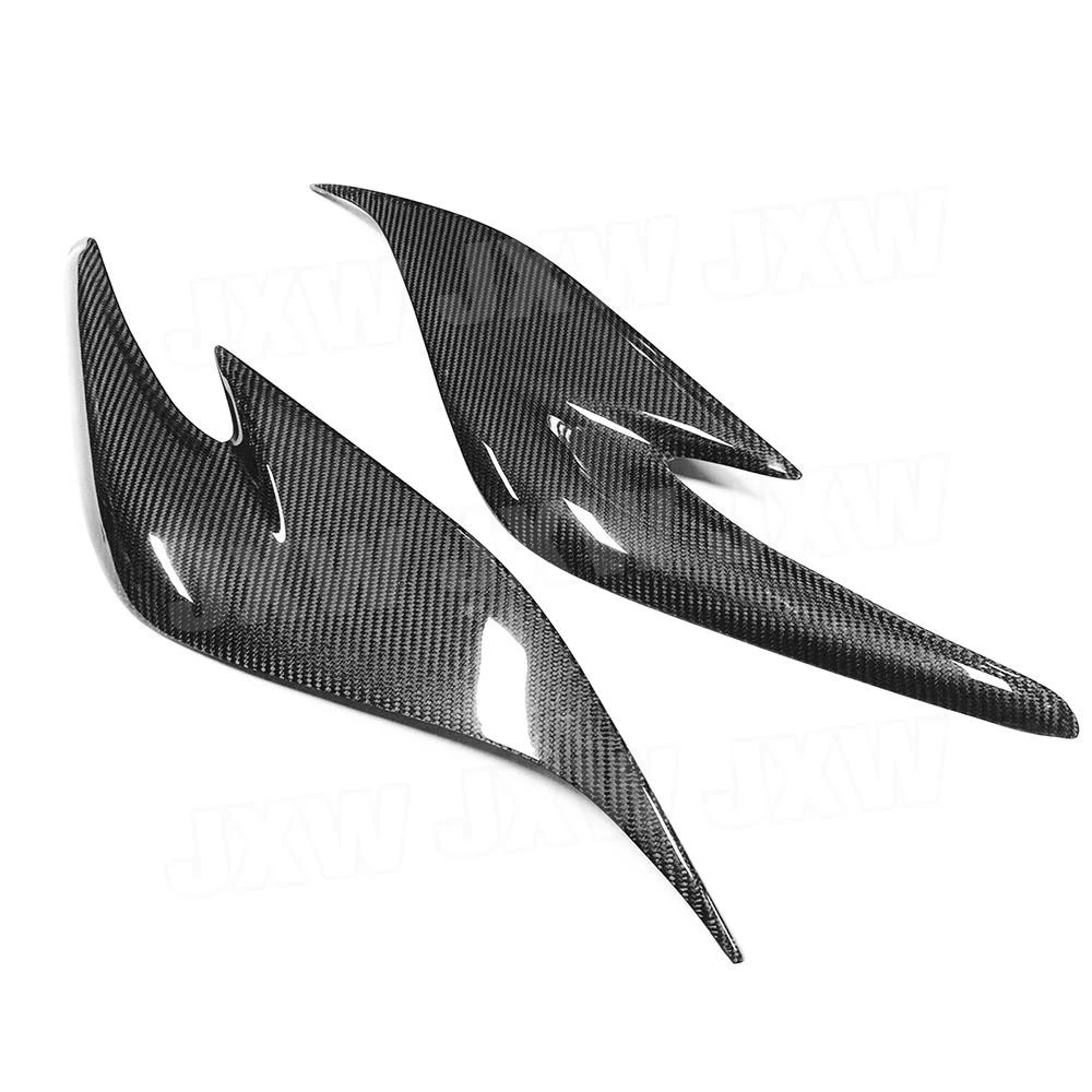 Carbon Fiber Car Front Eyelid Bumper Lamp Eyebrow Trims for Toyota Prius ZW30 JDM 2012-2015 Headlight Eyebrow Cover Decoration