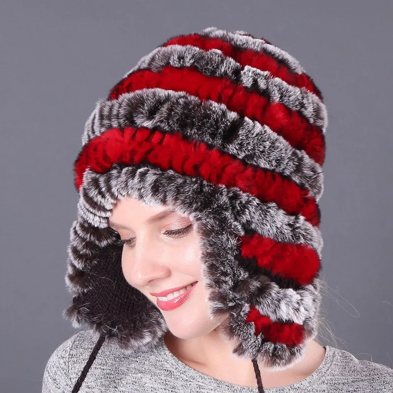 

Утолщенные теплые шапки с защитой ушей и мехом и хлопком, женские повседневные шерстяные шапки