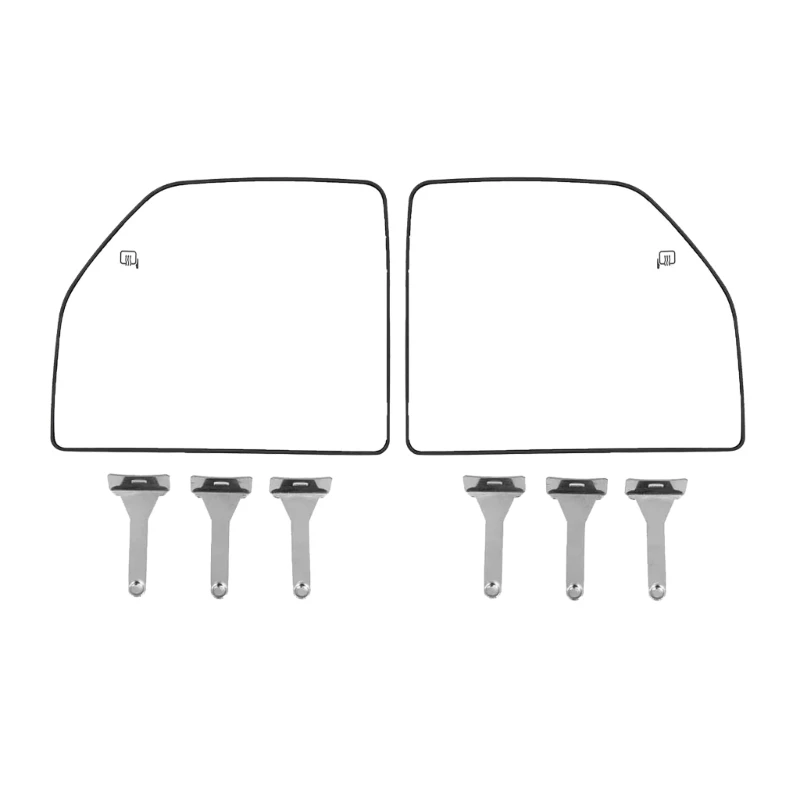 

Left & Right Side Towing Glass Replacement Heated Glass for F150 F250 F350 2015-2020 Pickup FL3Z17K707D