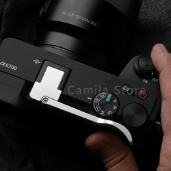 New Metal high quality Camera Thumb Up Hotshoe fold Thumb Grip Made for sony a6700 A6700 mirrorless camera accessories