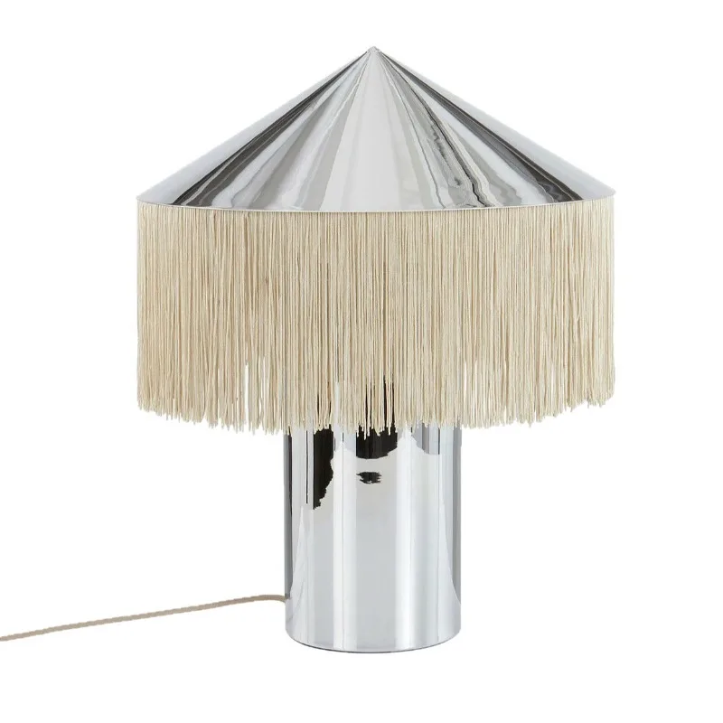 French vintage fabric desk lamp Japanese tassel homestay vintage beautiful table lamp
