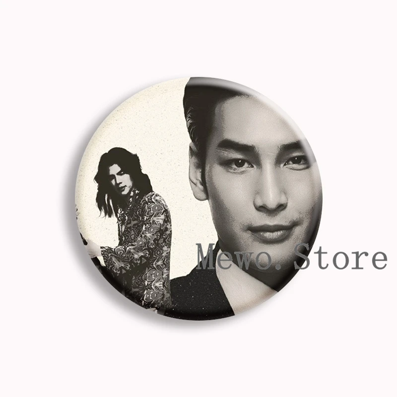 Shine The Series Soft Button Pin BL Tv Trin and Tanwa Brooches Badge Bag Decor Accessories Fans Collect Lover Gifts