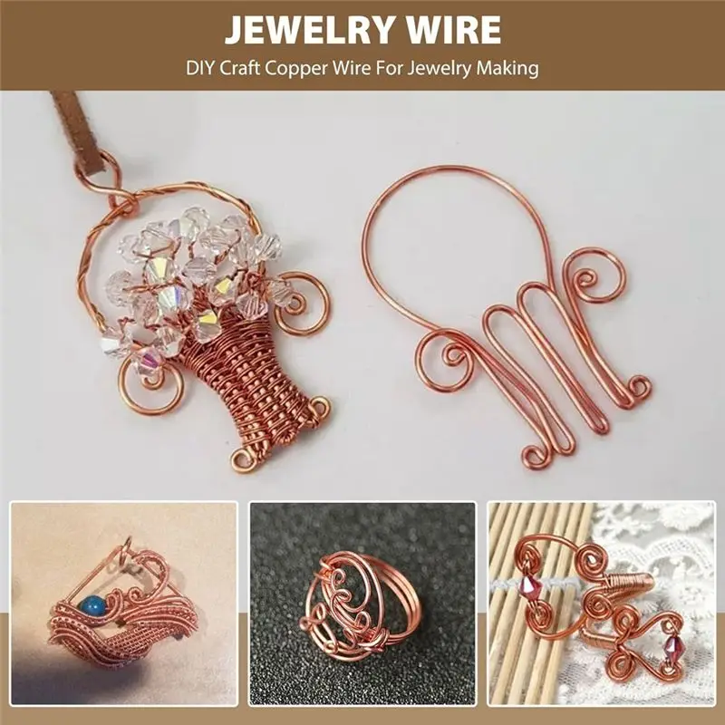 J1UL1N 99.9% Dead Soft Copper Wire, 20 Gauge/ 0.8 Mm Diameter, 328 Feet/ 100 M, 1 Pound Spool Pure Copper Wire Durable Easy To U