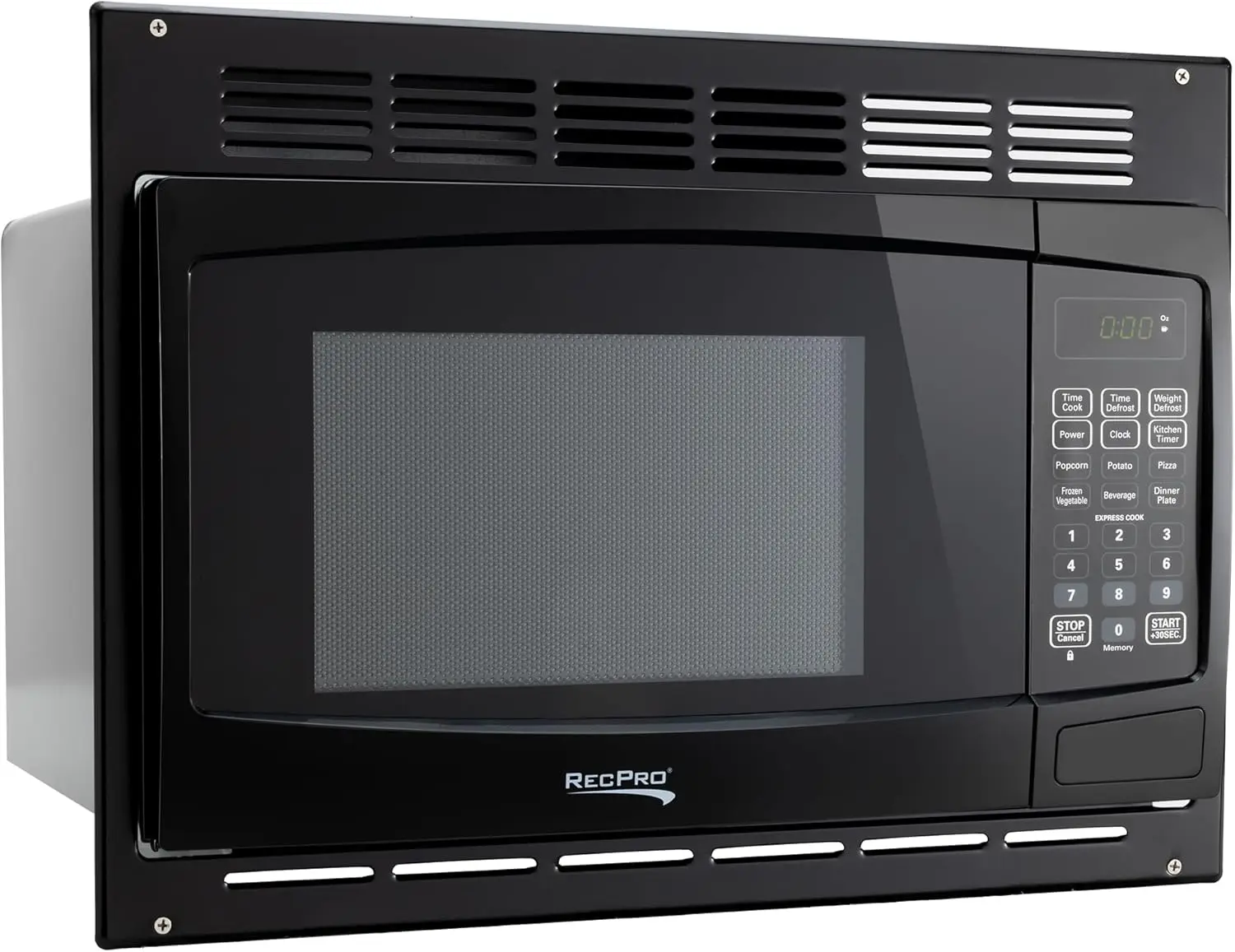 Microwave with Trim Kit | 1.0 Cu. Ft. | 900W | Direct replacement for Greystone and High Pointe (Black)