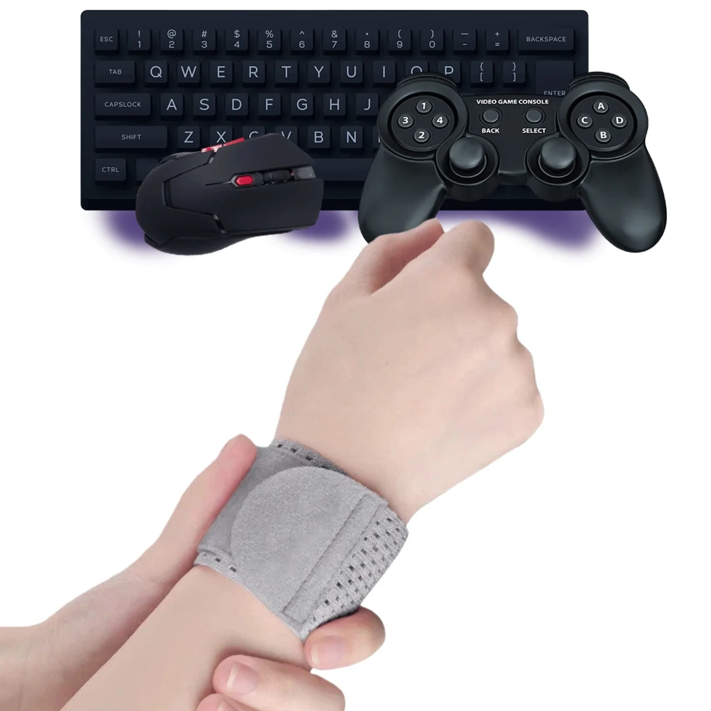 

Дышащий браслет, компрессионный спортивный эластичный регулируемый браслет, поддержка баскетбольных тренировок, повязки на запястья