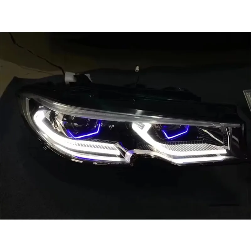 لسيارة BMW 3 Series G20 (2019-2022)، ترقية المصابيح الأمامية من LED التكيف إلى مظهر الليزر