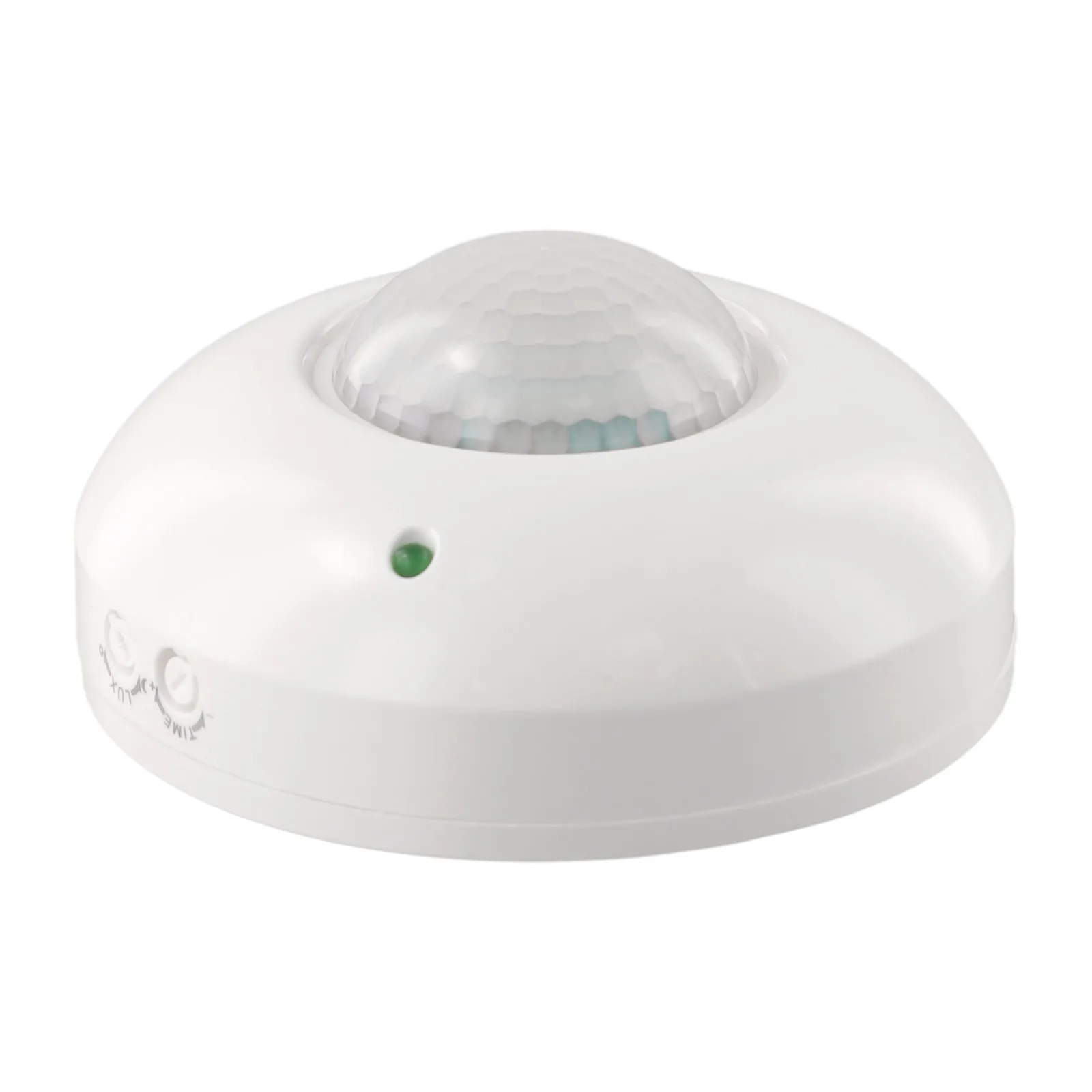 สวิตช์เซ็นเซอร์ตรวจจับแสง เซ็นเซอร์ตรวจจับการมีคนอยู่บนเพดานสำหรับควบคุมแสงสว่าง 112x50 มม. ระบบอัตโนมัติและความปลอดภัย ติดตั้งง่าย