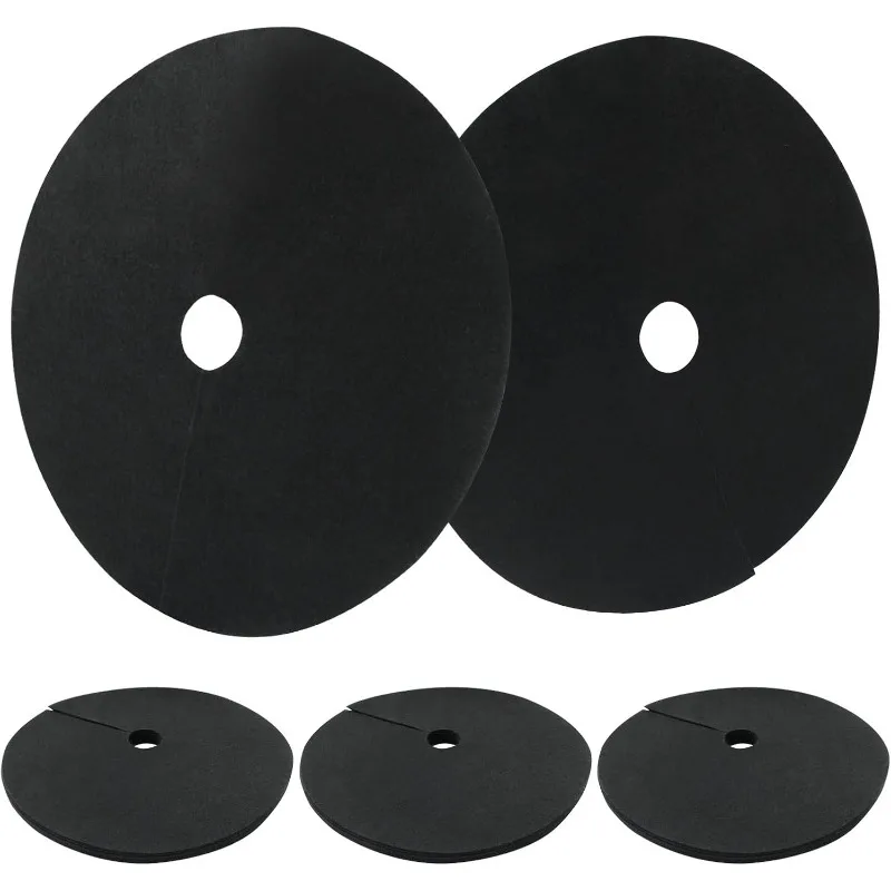 12 عبوة من حلقات شجرة المهاد مقاس 20.5 بوصة | سجادات حاجز الأعشاب القابلة لإعادة الاستخدام للمناظر الطبيعية وحماية النباتات #3