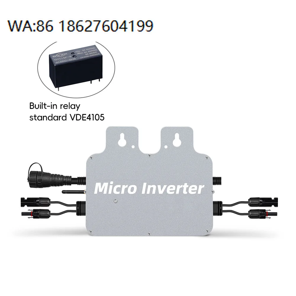 600W Single Phase Grid Tie Micro Inverter VDE Certified IP65 Waterproof Smart MPPT Balcony Solar System