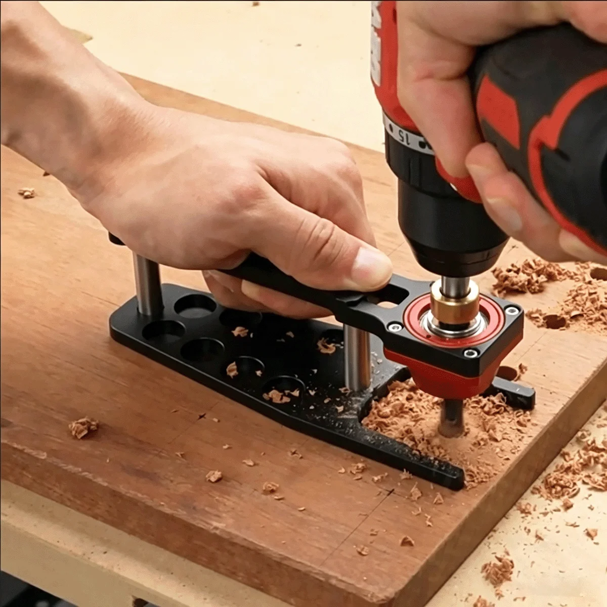 Vertical Drill Guide Jig Straight Hole Drilling Locator, Portable Drill Stand Guide, Precision Perpendicular Drilling Template