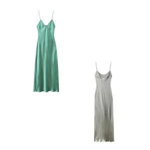 Robe chemise satin zara hotsell