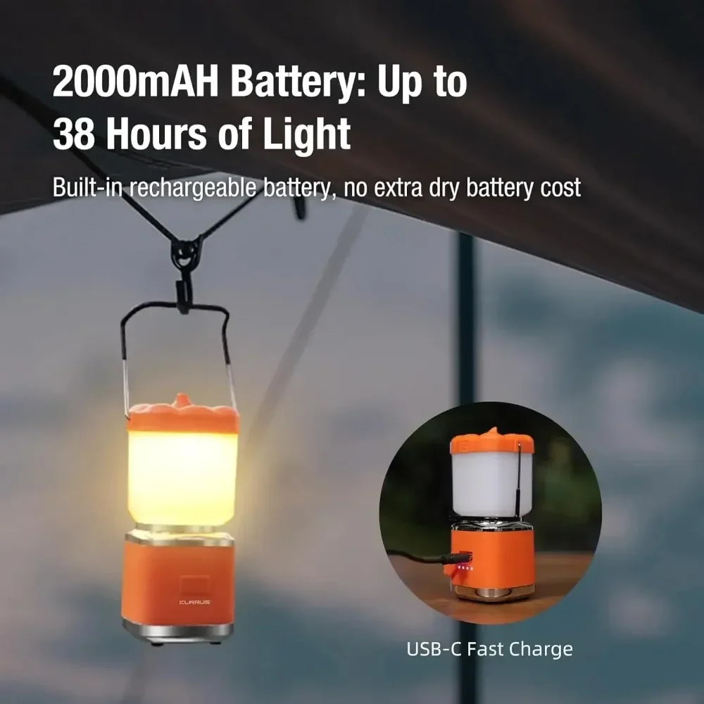 

KLARUS CL8 Multi-function Mini Pumpkin Lantern Camping Lights 2000mAh Palm Size Night Lamp