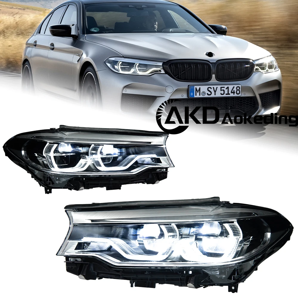 

AKD Автомобиль для BMW G30 G38 2017-2021 Фара DRL Hella 12V H7 Светодиодные биксеноновые лампы Противотуманные фары Инструменты 2 шт. 525i 530i Автомобили Аксессуары