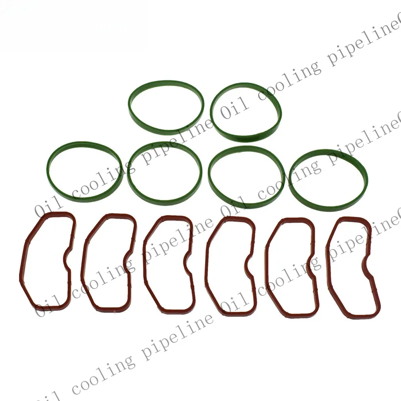 A+ 6*Upper & 6*Lower Intake Manifold Gaskets For Audi 3.0T Q5 Q7 A8 A7 A6 S4 S5 SQ5