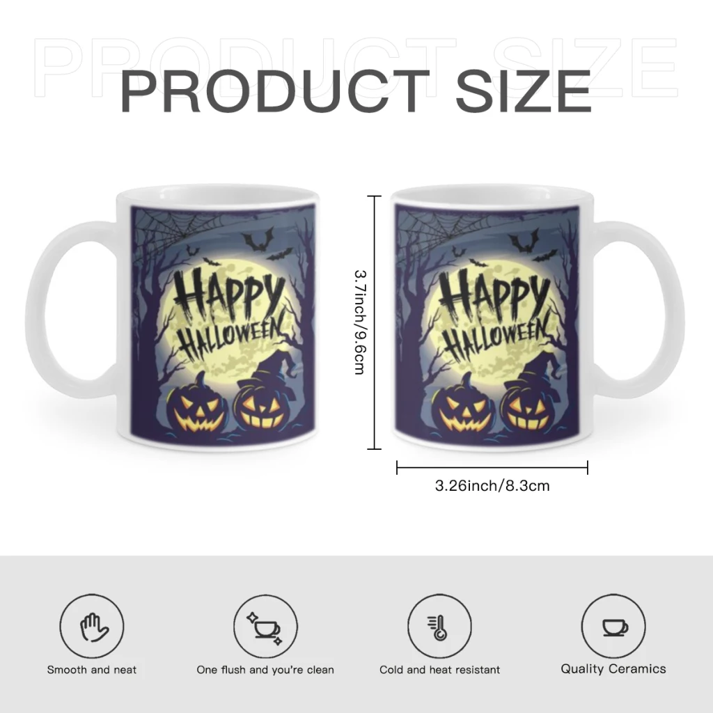 Witches Enchanting Halloween Ceramic Mug Cute Coffee Tea Milk Stave Mugs And Cups with Handle Novelty Gifts