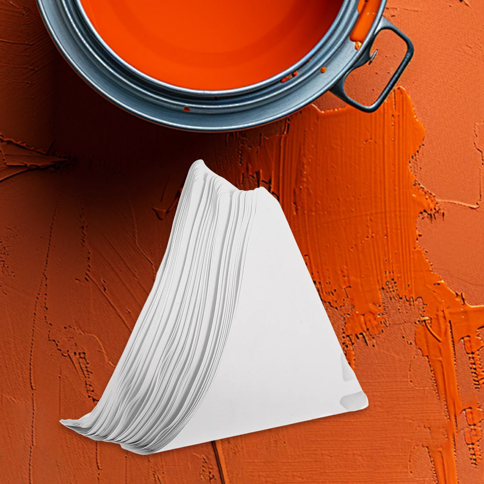 

50pcs Paint Filter Cone 100 Mesh Fine Nylon Paper Funnel For Painting Projects Strainer Tool Auto Paint Oil Sealer Antifreeze