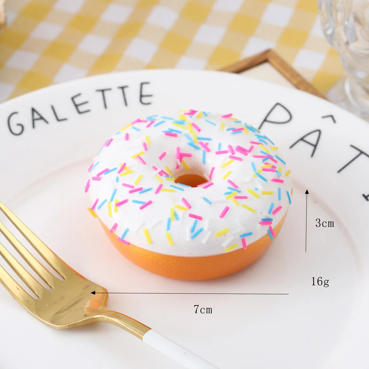 Künstliche Donuts Modell Imulation Donut Gefälschte Kuchen Brot PU Dessert Backen Shop Display Fotografie Requisiten 6 teil/los – Detail 3