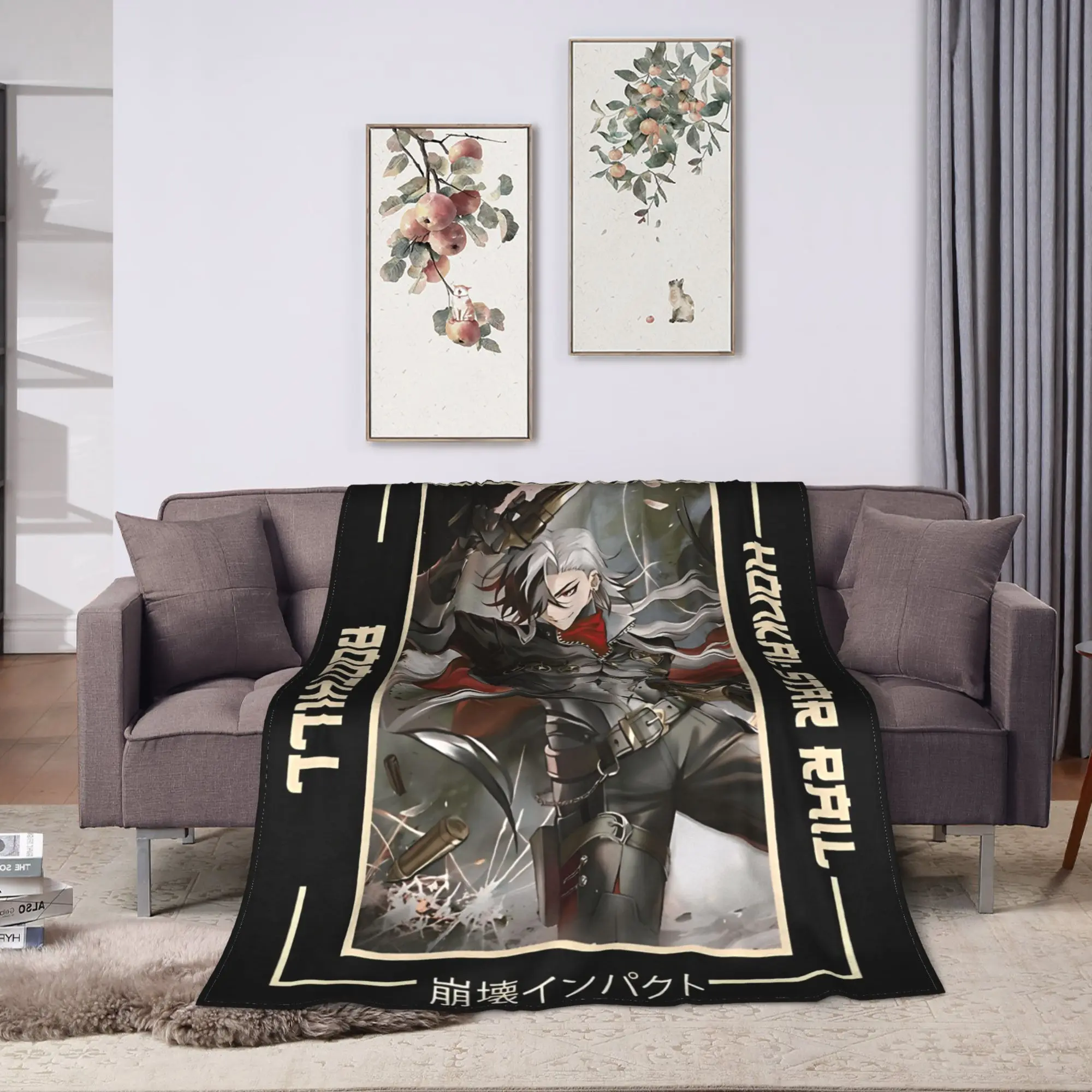 Honkai Star Rail Boothill Warm Soft Blanket  Kids Adult Plush Throw Blanket Print Living Room Flannel Bedspread Sofa Bed Cover