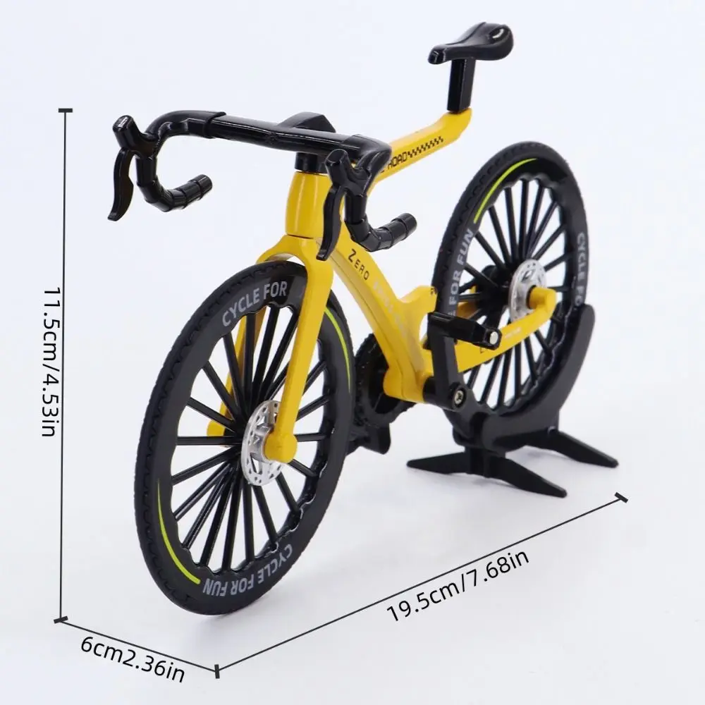 Model roweru w skali 1:8, metalowy, symulacja górskiego roweru, zabawka, ozdoba, odlewany rower szosowy BMX dla dzieci