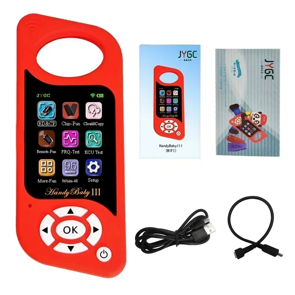 2024 Newest JMD Handy Baby III Handhold Car Key Copier Auto Key Programmer for 4D/46/48/G/KING/Red Chip Copy 96bit 48 Chip A+++